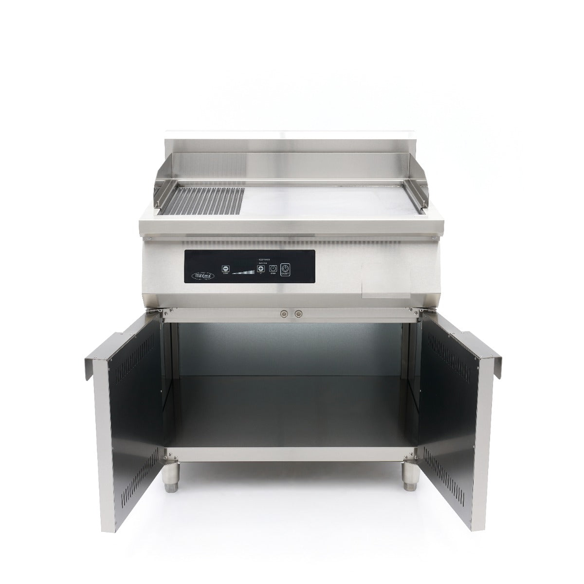 Piastra a Induzione 700 - Liscia e Rigata - 10.000 W - Doppia - con Supporto – MAXIMA 09371100 – dettaglio 2