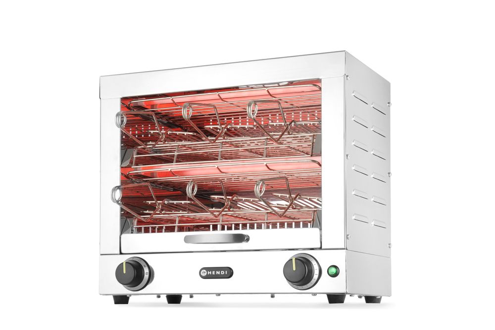 Tostapane con 6 pinze HENDI - lunghezza 390 × larghezza 450 × altezza 400 mm | HE262214