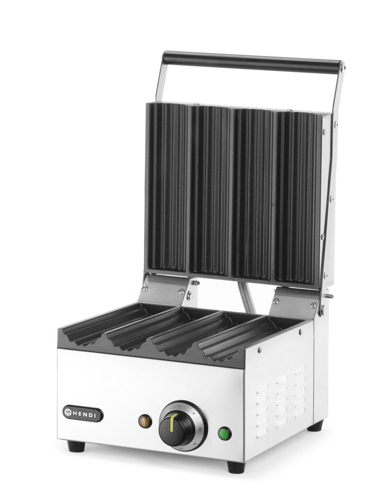 Griglia a contatto per panini da hot dog e tortillas HENDI - lunghezza 402 × larghezza 285 × altezza 252 mm | HE263594