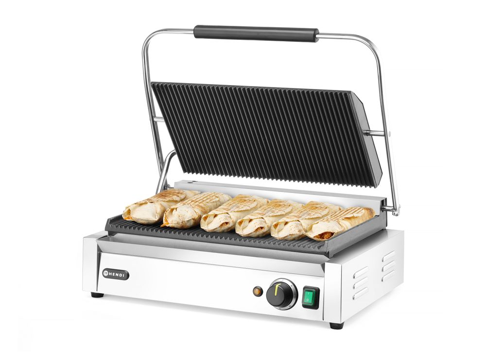 Piastra panini XL HENDI - lunghezza 464 × larghezza 546 × altezza 231 mm | HE263624