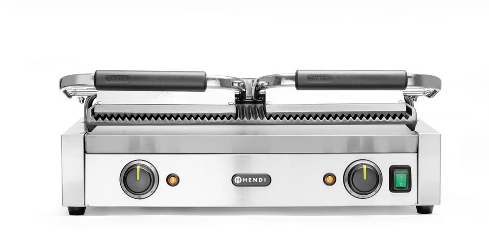 Piastra panini, versione doppia HENDI - lunghezza 400 × larghezza 580 × altezza 212 mm | HE263709