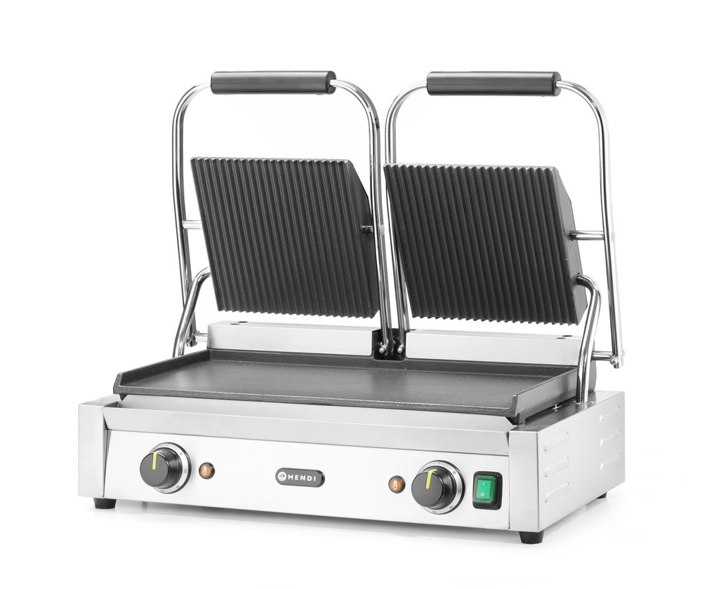 Piastra panini - versione doppia HENDI - lunghezza 395 × larghezza 569 × altezza 510 mm | HE263808