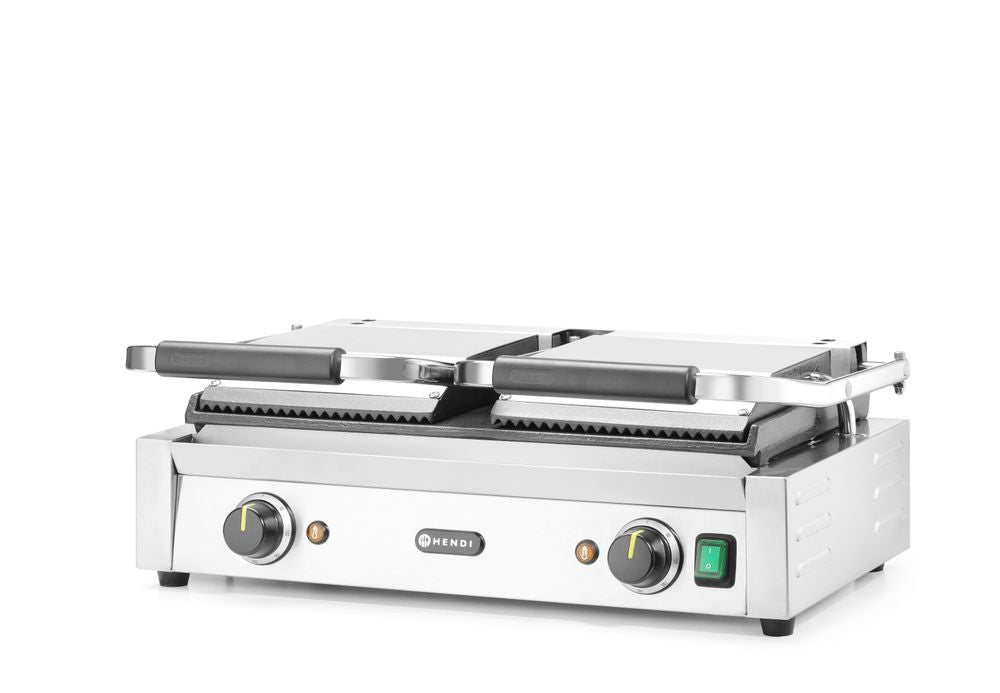 Piastra panini - versione doppia HENDI - lunghezza 395 × larghezza 569 × altezza 510 mm | HE263808
