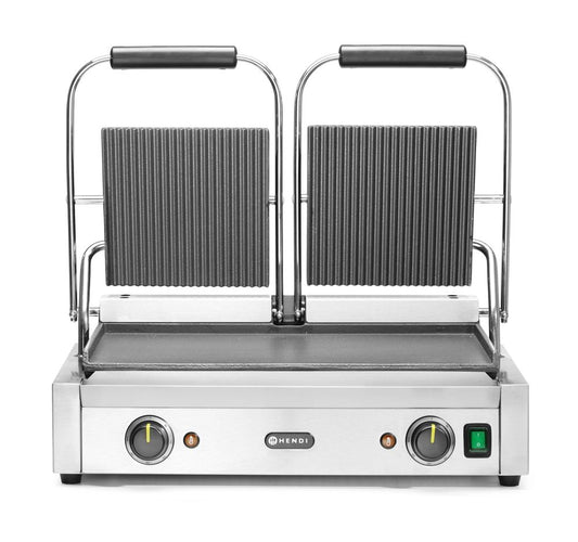 Piastra panini - versione doppia HENDI - lunghezza 395 × larghezza 569 × altezza 510 mm | HE263808