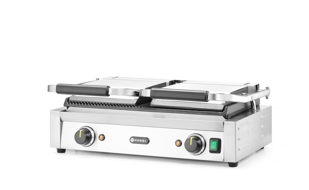 Piastra panini - versione doppia HENDI - lunghezza 402 × larghezza 574 × altezza 220 mm | HE263907