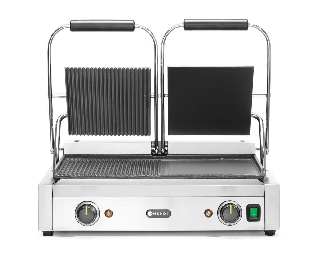 Piastra panini - versione doppia HENDI - lunghezza 402 × larghezza 574 × altezza 220 mm | HE263907