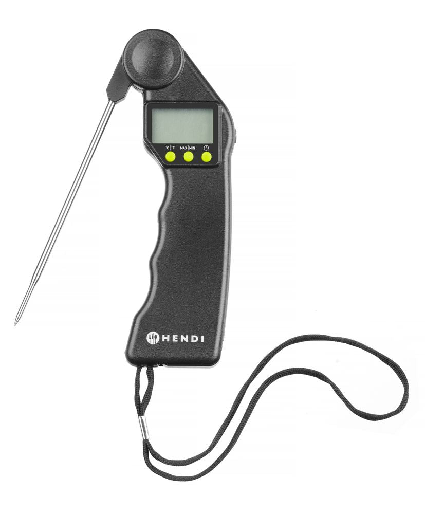 Termometro digitale con sonda pieghevole HENDI - lunghezza 295 × larghezza 60 × altezza 20 mm | HE271315