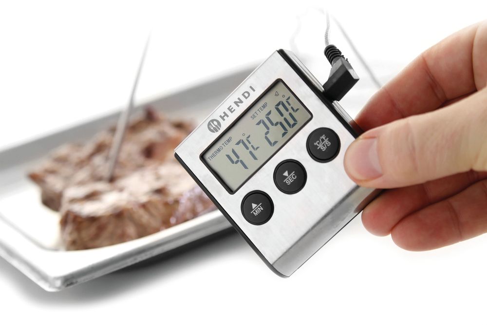 Termometro per arrosto con timer HENDI - lunghezza 20 × larghezza 80 × altezza 1020 mm | HE271346
