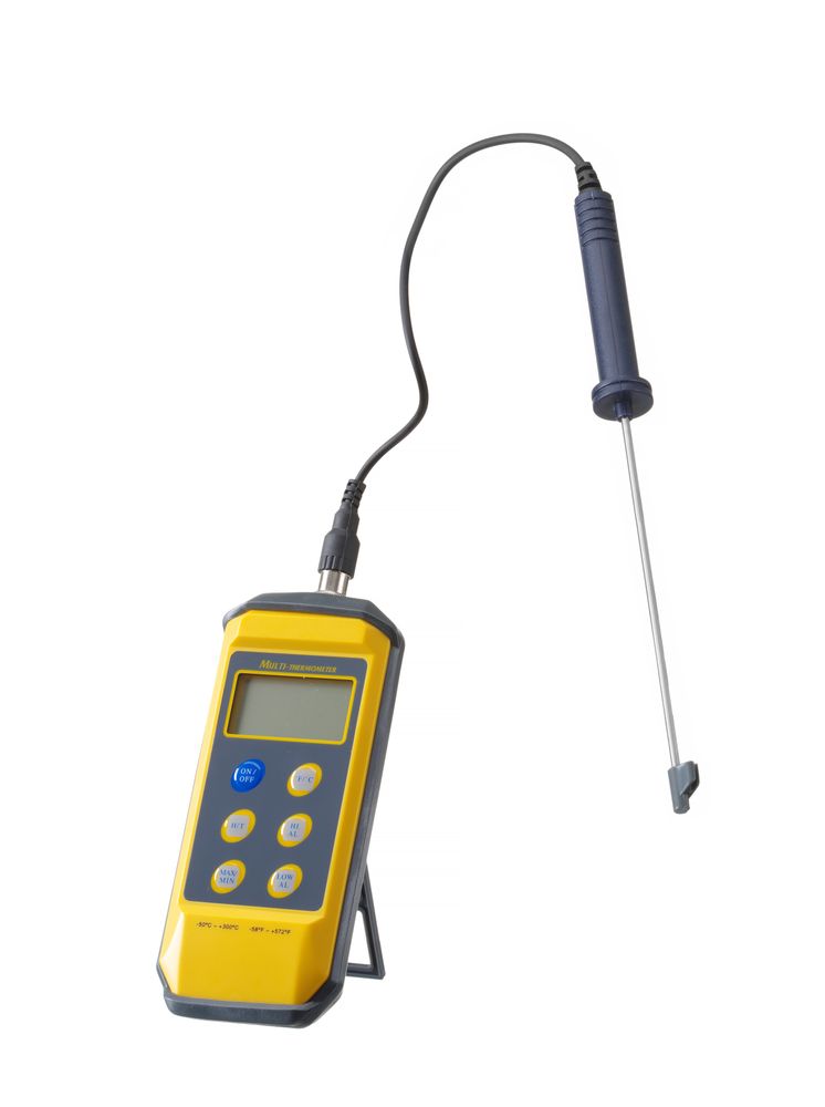 Termometro digitale con sonda HENDI - lunghezza 140 × larghezza 88 × altezza 265 mm | HE271407