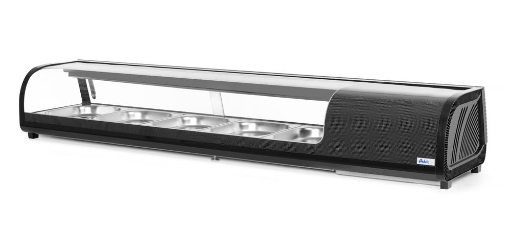 Vetrina refrigerata sushi Arktic - lunghezza 425 × larghezza 1525 × altezza 295 mm | HE274088