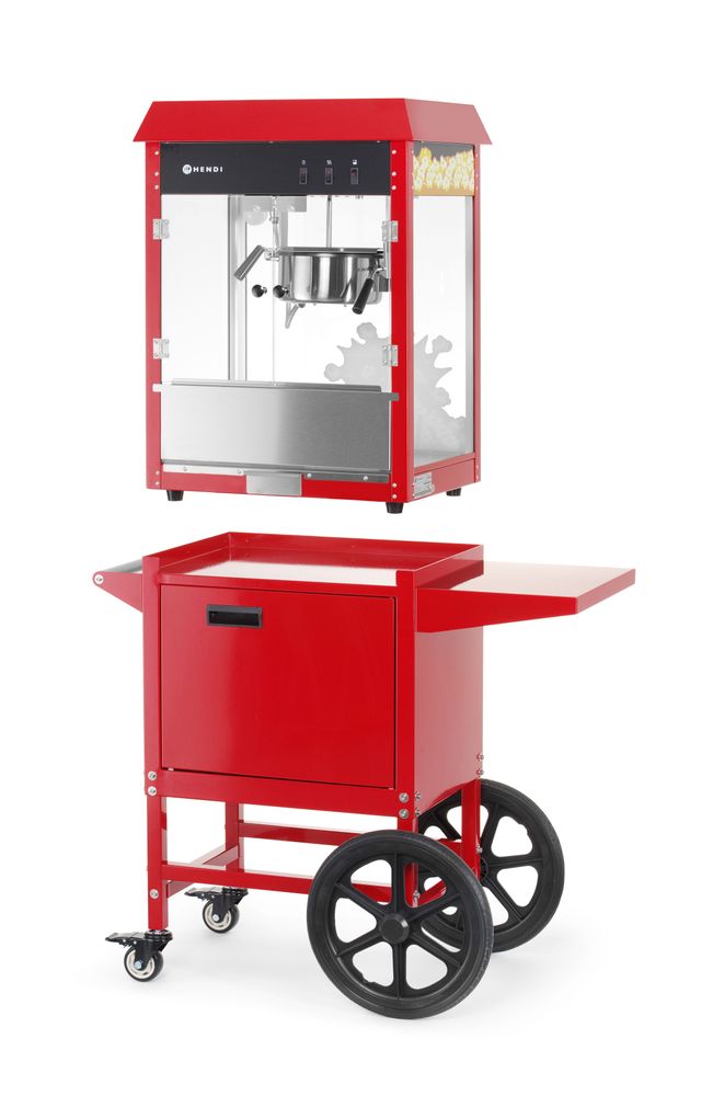 Macchina per popcorn con carrello HENDI - lunghezza 515 × larghezza 940 × altezza 1550 mm | HE282830