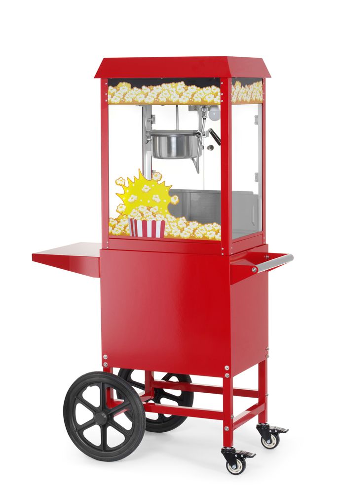 Macchina per popcorn con carrello HENDI - lunghezza 515 × larghezza 940 × altezza 1550 mm | HE282830