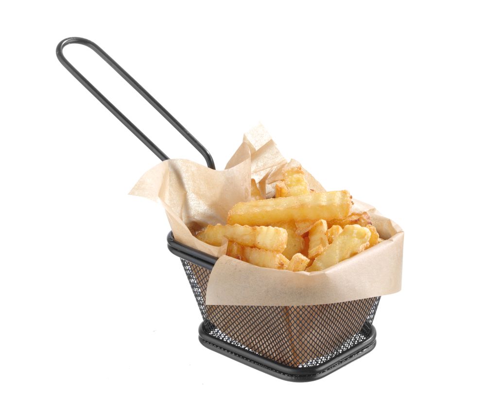 Mini cestelli per fritture impilabili neri HENDI - lunghezza 245 × larghezza 115 × altezza 175 mm | HE425695