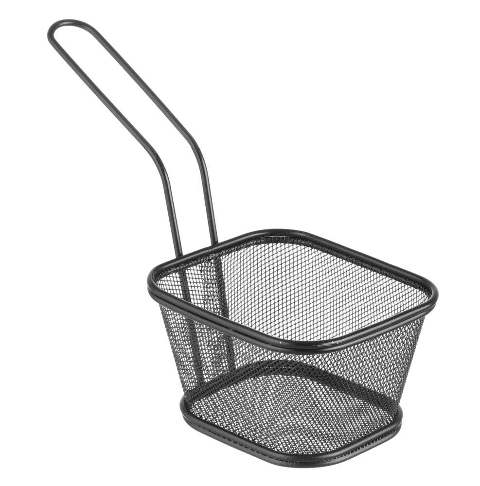Mini cestelli per fritture impilabili neri HENDI - lunghezza 245 × larghezza 115 × altezza 175 mm | HE425695