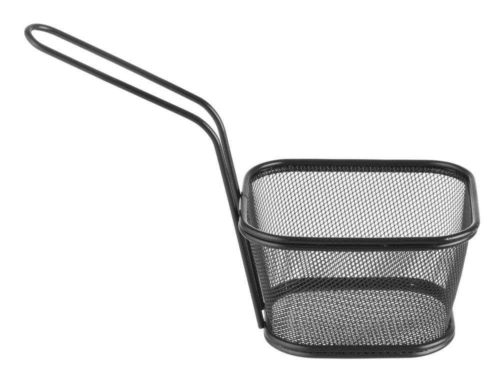 Mini cestelli per fritture impilabili neri HENDI - lunghezza 245 × larghezza 115 × altezza 175 mm | HE425695