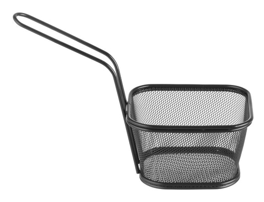 Mini cestelli per fritture impilabili neri HENDI - lunghezza 245 × larghezza 115 × altezza 175 mm | HE425695