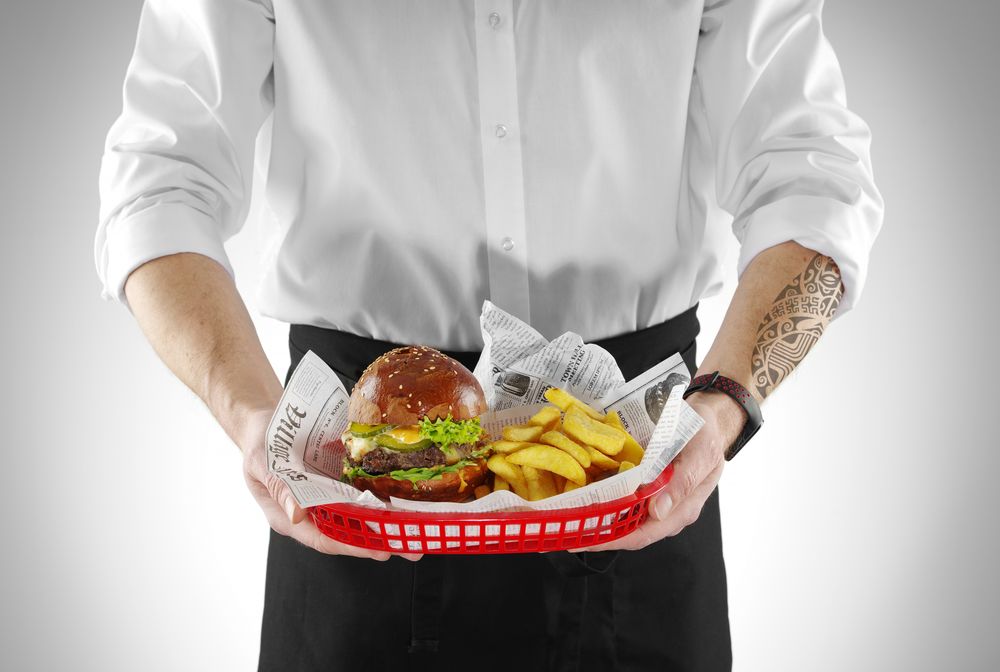 Cestini da servizio stile fast food. HENDI - lunghezza 272 × larghezza 177 × altezza 35 mm | HE426319