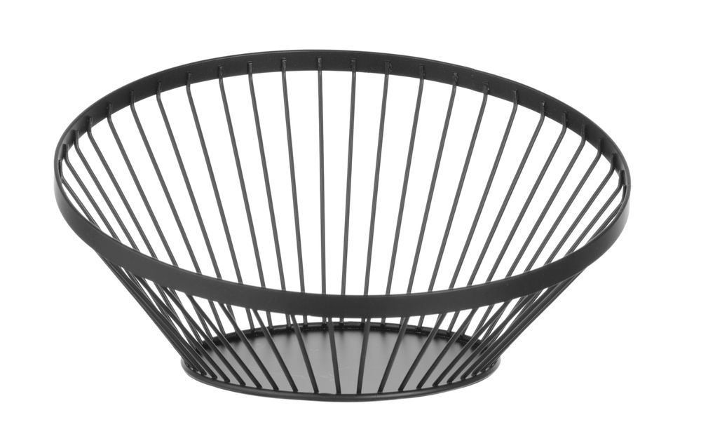 Cestino per frutta rotondo nero HENDI - Ø 280 mm | HE427088