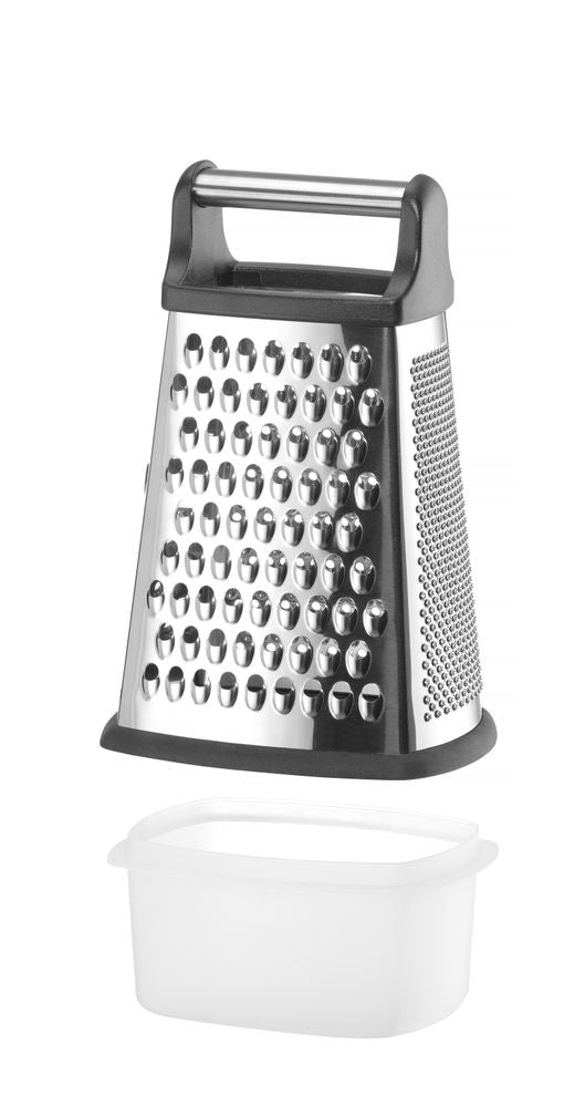 Grattuggia su 4 lati con contenitore HENDI - lunghezza 128 × larghezza 164 × altezza 306 mm | HE443026
