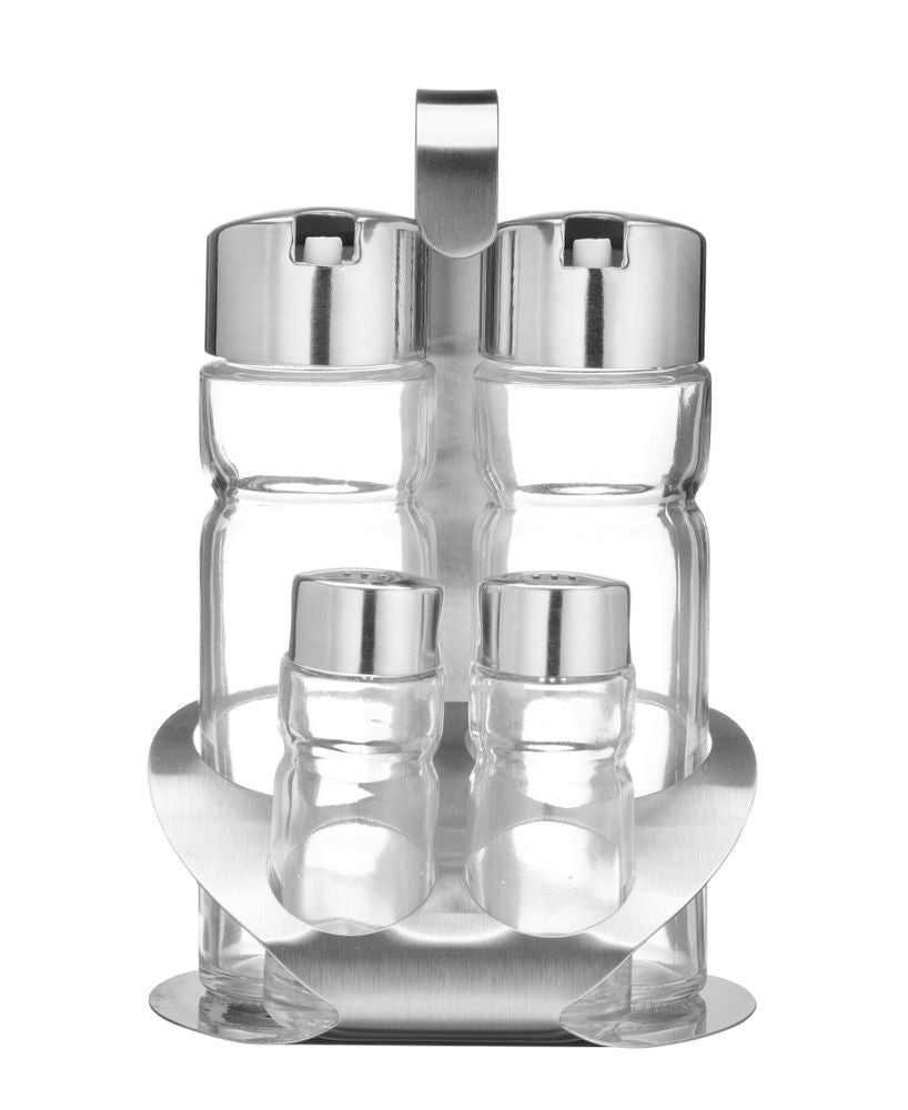 Set per condimenti HENDI - lunghezza 112 × larghezza 122 × altezza 190 mm | HE465356