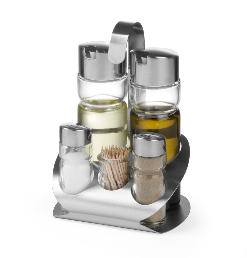 Set per condimenti HENDI - lunghezza 110 × larghezza 130 × altezza 195 mm | HE465363