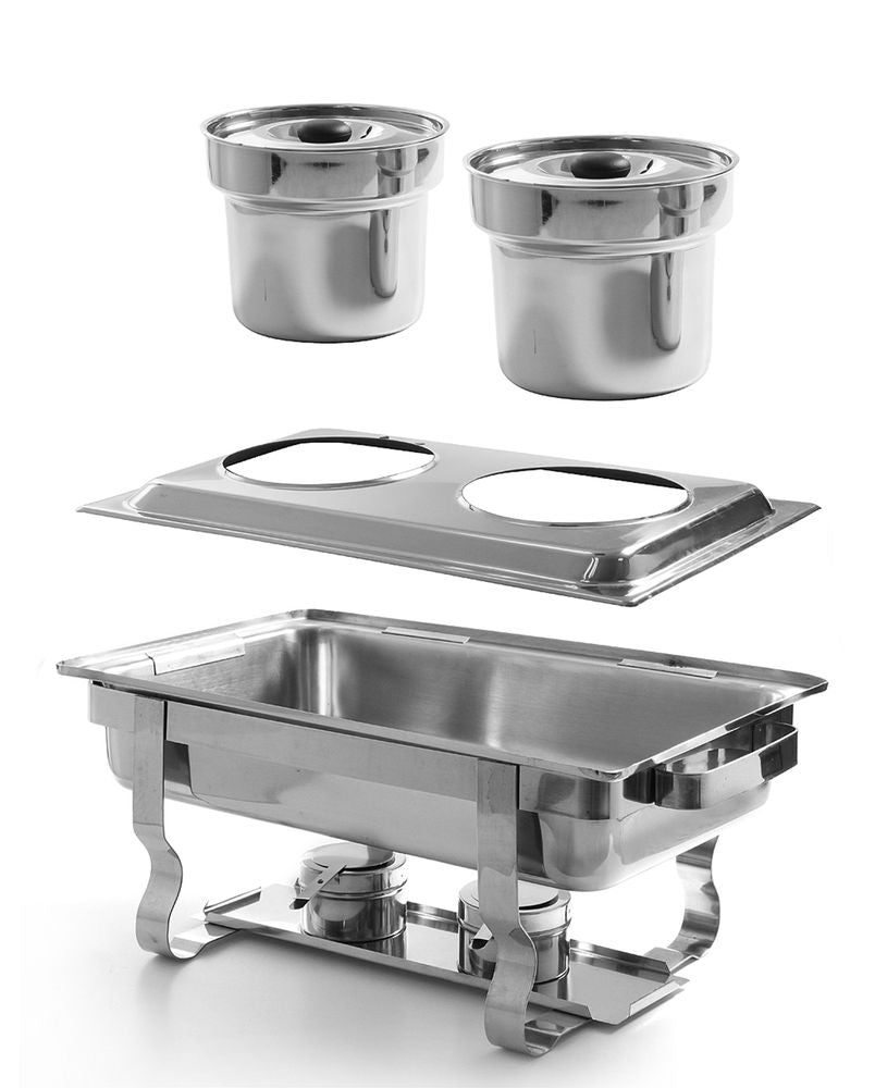 Supporto per 2 contenitori bagnomaria HENDI - GN GN 1/1 | HE470930