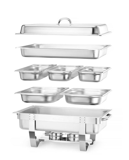 Set Chafing Dish HENDI - lunghezza 630 × larghezza 348 × altezza 315 mm | HE471050
