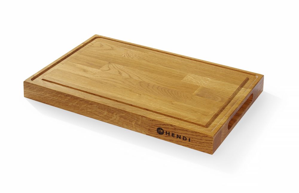 Tagliere da portata in quercia. HENDI - lunghezza 280 × larghezza 420 × altezza 40 mm | HE505489