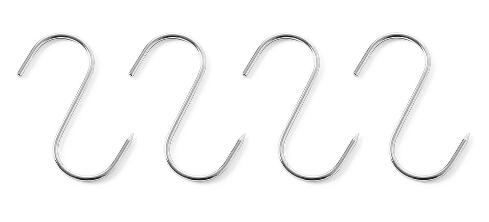 Mezzi ganci per carne HENDI - lunghezza 68 × larghezza 6 × altezza 162 mm | HE513569
