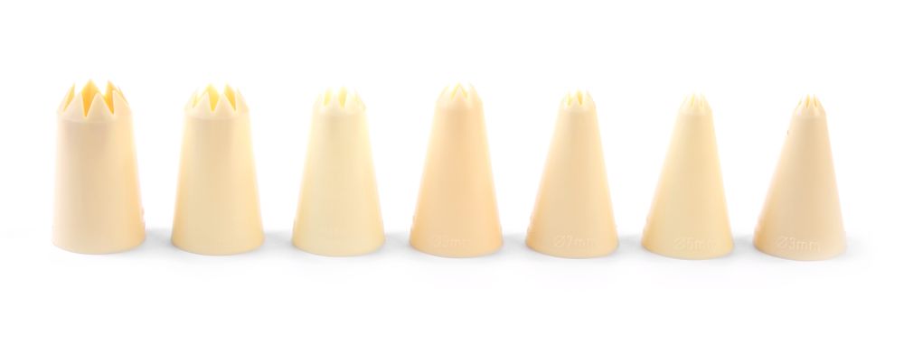 Bocchette - rigate HENDI - lunghezza 33 × larghezza 33 × altezza 58 mm | HE551110