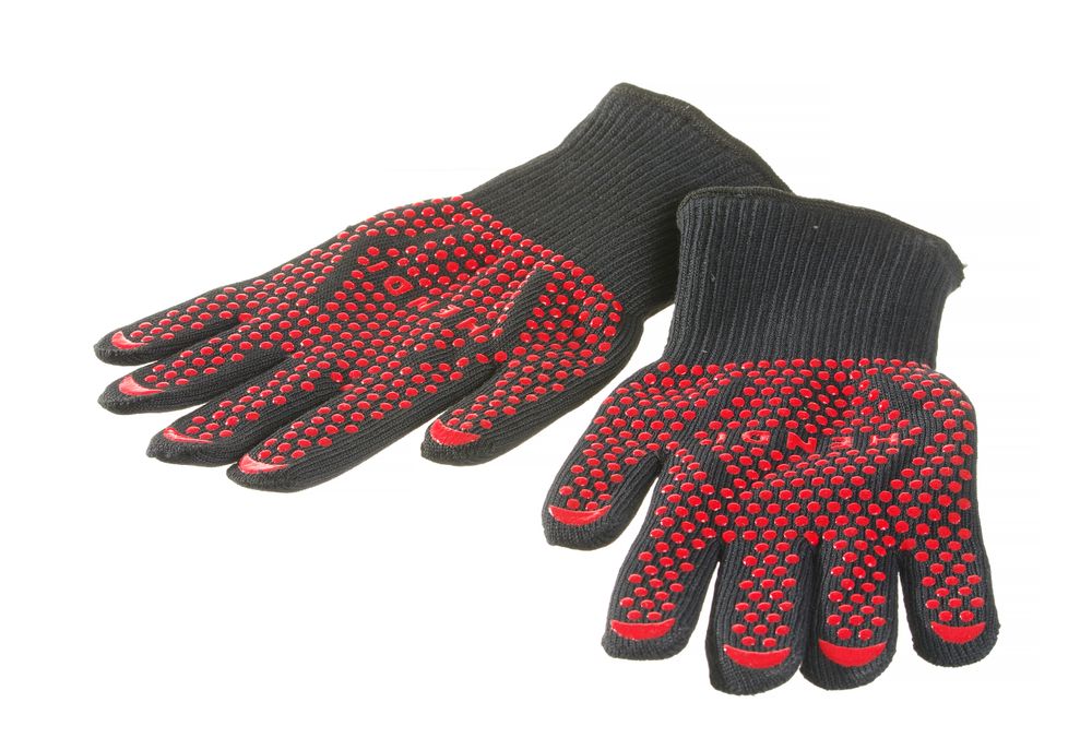 Guanti da barbecue resistenti al calore - 2 pezzi HENDI - lunghezza 300 × larghezza 175 × altezza 6 mm | HE556634