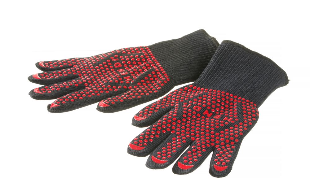 Guanti da barbecue resistenti al calore - 2 pezzi HENDI - lunghezza 300 × larghezza 175 × altezza 6 mm | HE556634