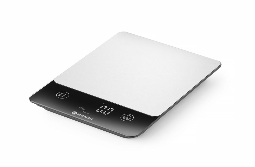 Bilancia da cucina 10 kg. HENDI - lunghezza 210 × larghezza 160 × altezza 20 mm | HE580028