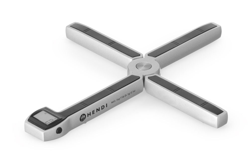 Bilancia da cucina pieghevole HENDI - lunghezza 220 × larghezza 190 × altezza 16 mm | HE580035