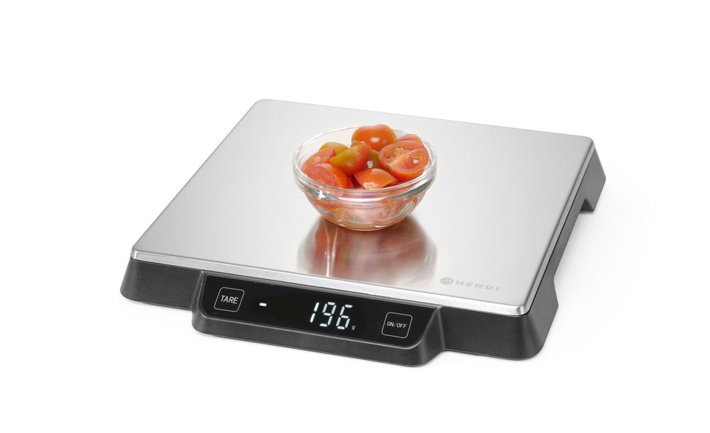 Bilancia da cucina 15 kg HENDI - lunghezza 268 × larghezza 266 × altezza 35 mm | HE580233