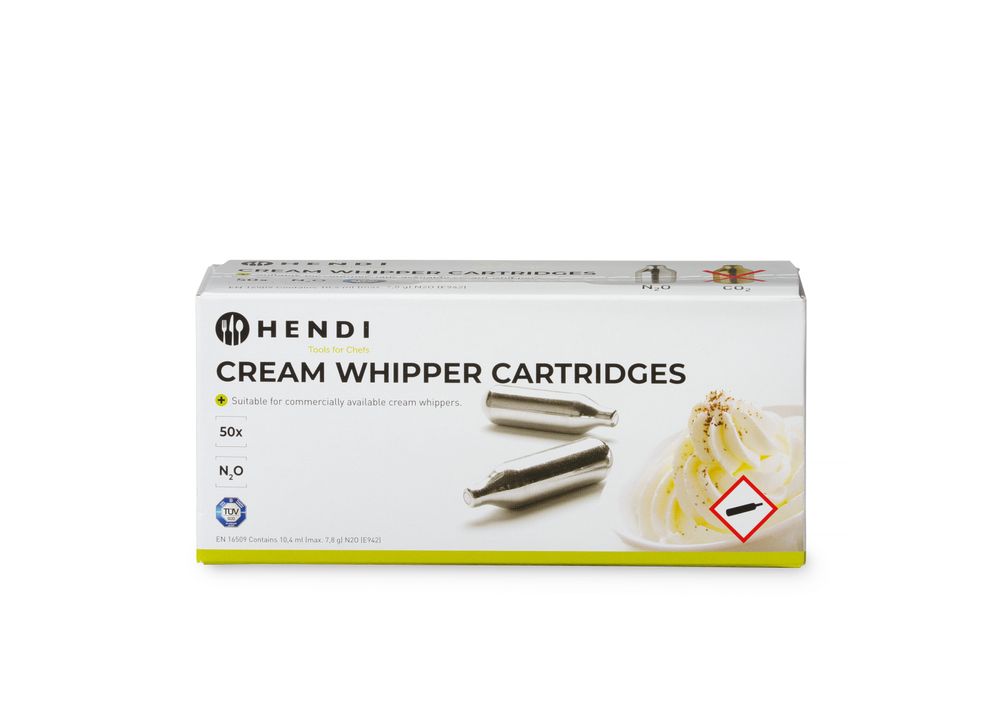 Capsule per panna HENDI - lunghezza 17 × larghezza 17 × altezza 65 mm | HE588208