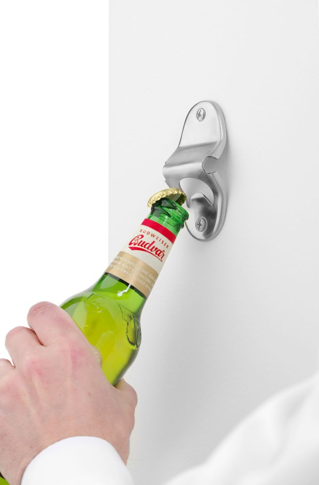 Apribottiglie montato a parete BarUp - lunghezza 98 × larghezza 51 × altezza 21 mm | HE596883