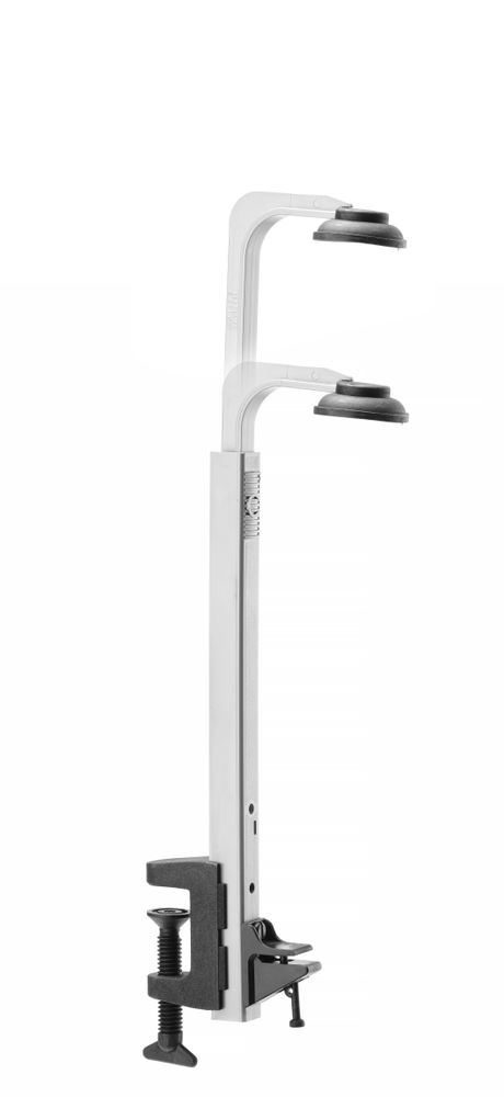 Staffa antigoccia montata su ripiano BarUp - lunghezza 105 × larghezza 45 × altezza 318 mm | HE598719