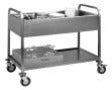 Carrello trasp.pes.completo di 1 bacin. GN 2/1 e 2 bac.1/2 mm.1170x630x940 h. INOX BIM, codice CC.115. Immagine rappresentativa della serie; fare riferimento alla descrizione del modello.