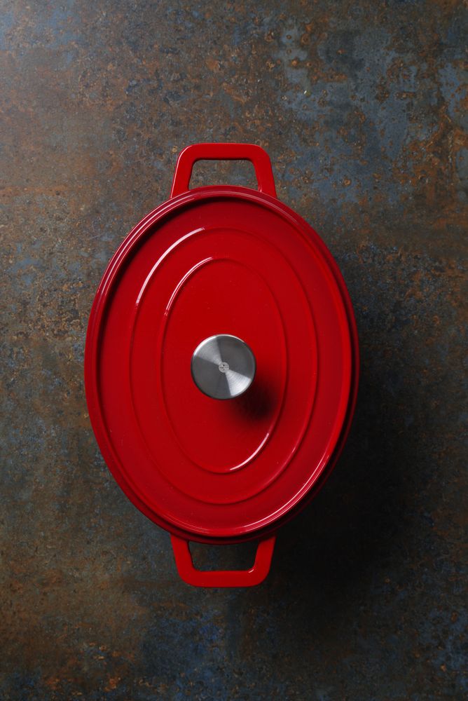 Casseruola in ghisa vetrificata. HENDI - lunghezza 225 × larghezza 365 × altezza 155 mm | HE626849