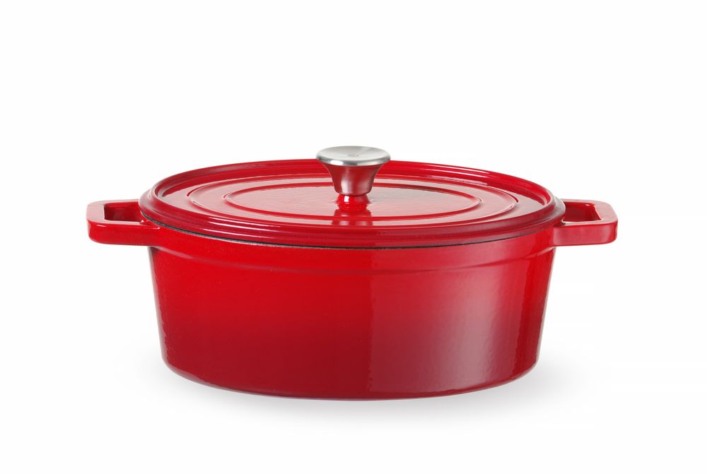 Casseruola in ghisa vetrificata. HENDI - lunghezza 225 × larghezza 365 × altezza 155 mm | HE626849