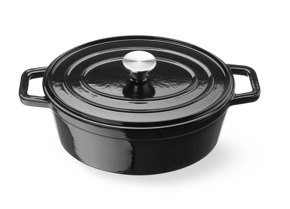 Casseruola in ghisa vetrificata. HENDI - lunghezza 225 × larghezza 365 × altezza 155 mm | HE626887