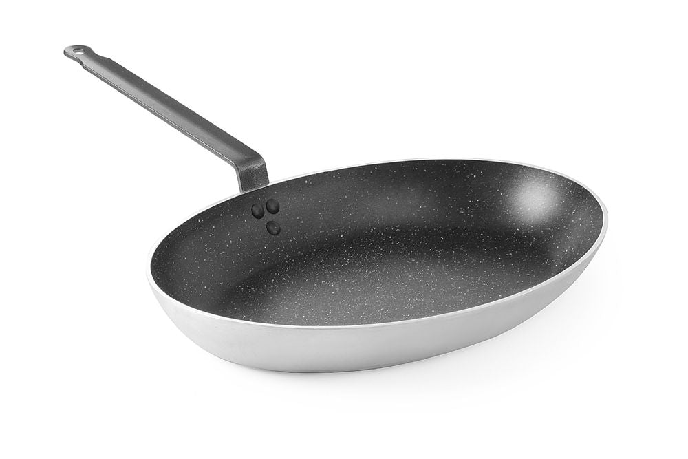 Padella per pesce ovale HENDI - lunghezza 556 × larghezza 405 × altezza 106 mm | HE627716