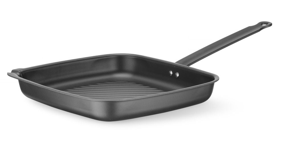 Padella per grigliate, quadrata HENDI - lunghezza 478 × larghezza 282 × altezza 76 mm | HE627983