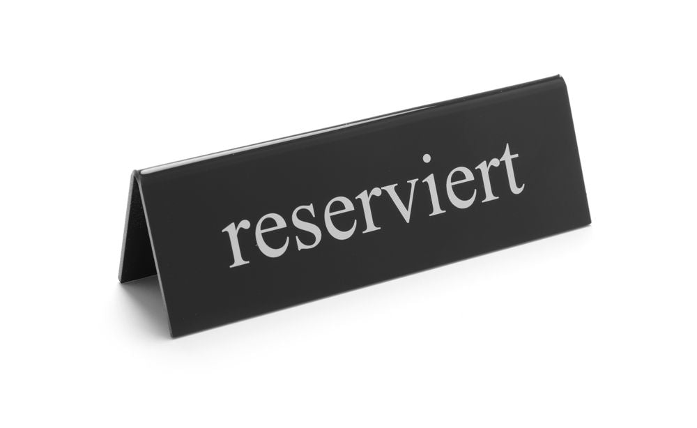 Targhetta riservato HENDI - lunghezza 28 × larghezza 129 × altezza 35 mm | HE663479