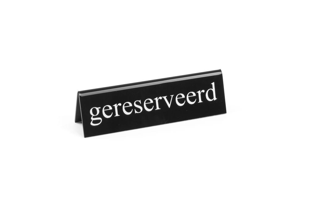Targhetta riservato HENDI - lunghezza 28 × larghezza 129 × altezza 35 mm | HE663479