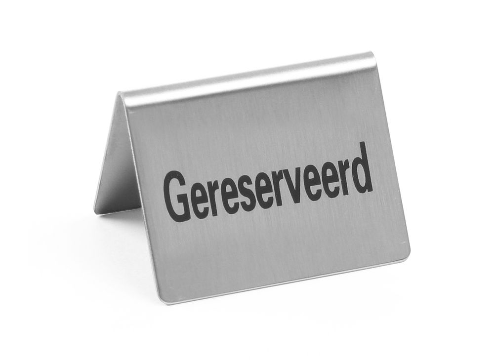 Targhetta Riservato HENDI - lunghezza 38 × larghezza 50 × altezza 35 mm | HE663707