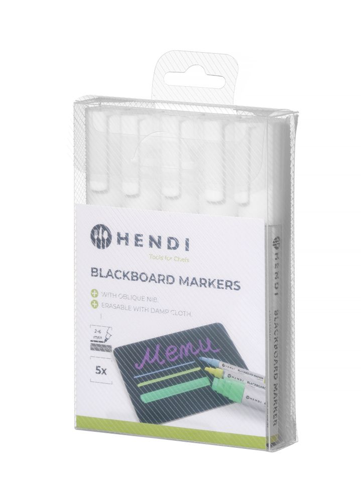 Pennarelli per lavagna 6 mm HENDI - lunghezza 22 × larghezza 16 × altezza 138 mm | HE664209