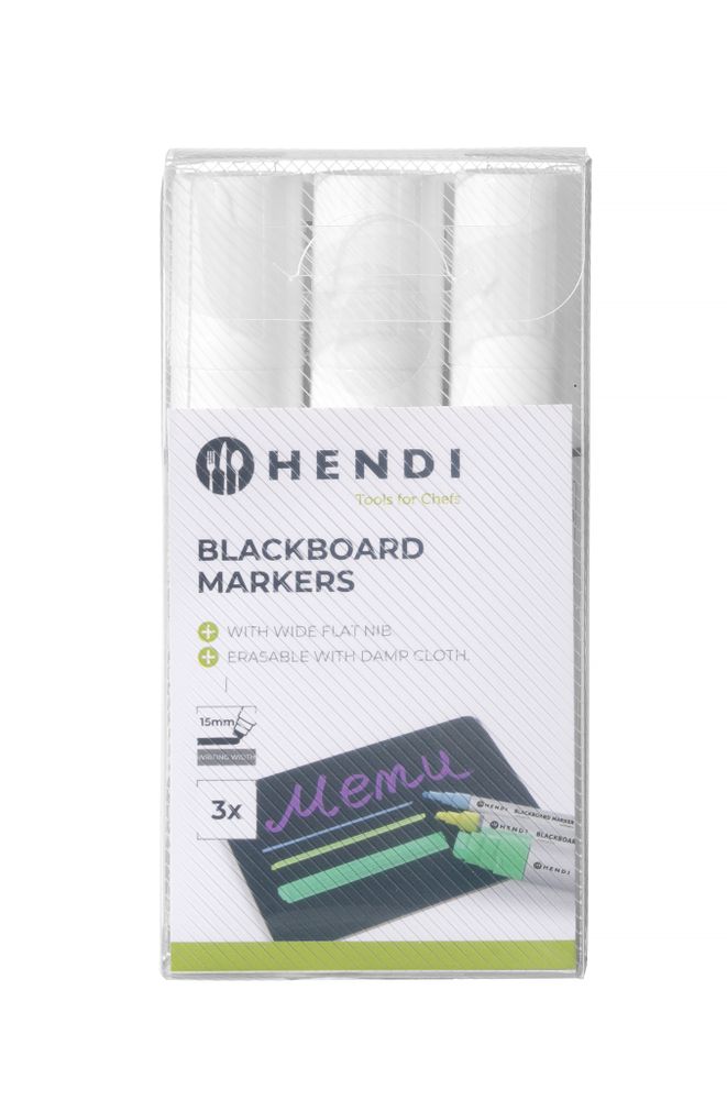 Pennarelli a punta grossa 15 mm HENDI - lunghezza 24 × larghezza 24 × altezza 148 mm | HE664223