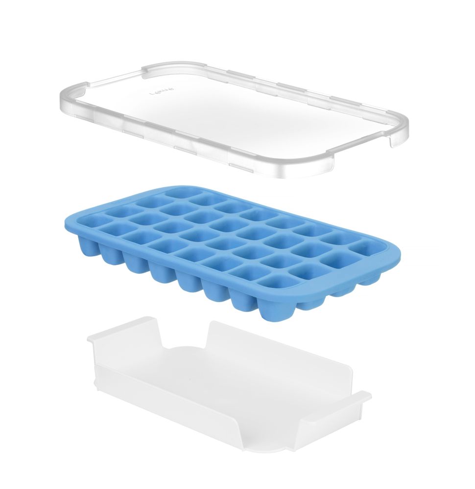 Stampo a cubetti di ghiaccio con coperchio e vassoio inferiore BarUp - lunghezza 342 × larghezza 170 × altezza 40 mm |